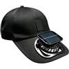 FACAIIO Cappello da baseball con pannello solare per attività all'aperto, traspirante, in rete, per escursionismo, pesca, regolabile, con USB, colore: bianco