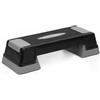ACTIGET Stepper Fitness Stepper Aerobic 2 Livelli Regolabile in Altezza Dispositivo di Allenamento 350 kg per Allenamento Domestico Cardio Workout Gambe Glutei con Superficie Antiscivolo Nero Grigio Actiget