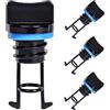 BESTOYARD Scupper Plugs Kayak 4 Pezzi in Nylon Nero, Tappi Scarico Barca per Pedalò e Canoa, Flessibilità e Resistenza all'Abrasione