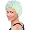 Generic Cuffia da nuoto da donna, stile vintage, con fiori e petali floreali, cuffia da nuoto per adulti, donne e ragazze, capelli lunghi o corti