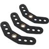 Uonlytech 3 Pezzi Supporto per Cinghia da Polso per Arco in Pelle, Fascia da Polso per Arco con Occhiello Metallico, Pu Nero, Montaggio Sicuro, per Compound Bow e Recurve Bow, Pratica
