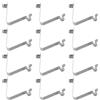 HOLIDYOYO 40 Pezzi Push Button Spring Clips Clip Molla a Pulsante, V Shape, Metallo Argento, Bloccaggio Rapido e Sicuro, per Pagaia Kayak e Palo Tenda, Uso Esterno e Fissaggio Aste DIY