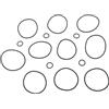 BUDZAVHIC Kit di guarnizioni O-Ring per Cambio Olio da 15 Pezzi per Motori fuoribordo S-zuki 4-STR 8 9.9 15 20HP 09280-54001 09280-56001 09280-13004 09280-60005