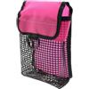 LOVIVER Borsa Segnali Subacquee Tasca Sacca Custodia Pouch Corpo in Rete Aerata con Bordo Rinforzato E Passante per Moschettone Flap Sicuro per Contenere Luci, Rosa, Rosa Fluorescente