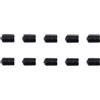 COLLBATH Punte Freccia in Gomma Nera 8mm, 10 Pezzi per Tiro