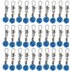 MAGICLULU Connettore in Acciaio Inox 100 Pezzi da Pesca Space Bean Blu | Acque Profonde e Correnti Rapide, Riduce L'attorcigliamento, Finitura Anticorrosione