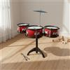 Set Batteria 5 Tamburi Regalo ideale Mini Batteria Acustica Facile da Montare