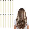 KEJOL 12 Pezzi Extension Capelli Colorate Clip In, Extension Capelli Biondo per Donne e Bambine