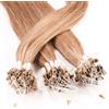 Hair2Heart 25 x 0.5g Microring Loop Extension Capelli Veri - 50cm - Liscio, Colore #12 marrone chiaro