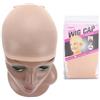 GMGQJST Testa Per Parrucca Top Stocking Wig Cap Hair Net For Weave 10pcs Hair Wig Nets Black Brown Stretch Mesh Wig Cap For Making Parrucche Size Free(Beige)
