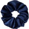 Specora - Classic Velvet Scrunchie Blu Navy - Confezione da 1 - 14 cm - Morbido, voluminoso e delicato sui capelli - Elastico per capelli da donna