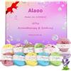 Alaoo 12pcs Bombe da Bagno, Shower Bomb Con Oli Essenziali Naturali, A | Set di Sali da Bagno,Aromaterapia Bombe da Doccia,Relax e Benessere, Profumo Floreale Bath Bomb, Adatto Ragazza Donna Bambini