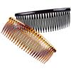 Fodattm - Pettine per capelli in plastica per capelli da 15,5 cm, 24 denti, accessori per capelli francesi, per uomo e donna