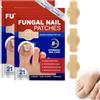 JRILUO 42 Pezzi Cerotti per Unghie dei Piedi, Toppa di Soin per Unghie Danneggiate e Scolorite, Riparazione Idratante con Tessuto Traspirante ed Adesivo Impermeabile per Pedicure