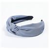 SYSUII 1 cerchietto per capelli con nodo, da donna, vintage, largo, accessorio per capelli, fascia elastica per capelli, copricapo da donna, colore blu