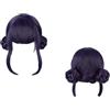 Tittaty Parrucca per cosplay per adulti per donne con capelli lunghi, accessorio per costume di Halloween