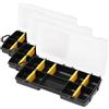STANLEY STST81679-1 Organizer Porta minuteria, Trasparente (Confezione da 3)
