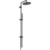 Ideal Standard Ceratwist T25 M Colonna doccia, Soffione doccia a pioggia a risparmio idrico da abbinare a rubinetteria da superficie o a gomito di collegamento a parete - Nero (178.5x496x1119 mm)
