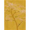 Rasch Carta da parati 542127 della collezione Amazing, in colore giallo ocra con albero di ciliegio e fiori rosa, dimensioni: 2,80 x 2,00 m (lunghezza x larghezza)