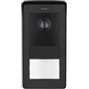 Vimar 42925.P Targa audiovideo per videocitofono vivavoce a colori LCD 7 con cornice parapioggia, 1 pulsante, installazione a parete, nero