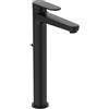 Ideal Standard Cerafine O Nuovo Miscelatore lavabo, alt. bocca 247 mm, 3,8l/min, con piletta, FirmaFlow, tecnologia BlueStart - Nero Opaco (48x184,5x292mm)
