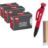 TOX Set Barracuda specifico per mattoni pieni e calcestruzzo con elevata tenuta, incl. marcatore easyMarx per segni precisi, 013909013