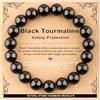 AD Beads - Braccialetto fatto a mano da 4 mm, 6 mm, 8 mm, 10 mm, pietra naturale per la pace e la tranquillità, meditazione, yoga, guarigione e energia, regalo unisex, 6 mm, pietra