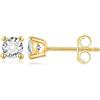 GW Moissanite Orecchini Donna e Uomo Argento 925 e Oro 18 Carati Placcato Acciaio Chirurgico Diamante 4mm e 5mm