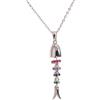Generico Collana con ciondolo a forma pesce in rame Catena leggera regolabile Eleganti gioielli da indossare tutti i giorni per compleanni Anniversari Gioielli con ciondolo a forma pesce in rame