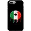 Paint Dripping Donut Lover Pop Art Herit Custodia per iPhone 7 Plus/8 Plus Ciambella Ciambella Bandiera Italia Orgoglio Italiano Amore Graffiti Drip