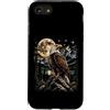 Jeff Hobrath Custodia per iPhone SE (2020) / 7/8 Aquila calva Luna Piena Wilderness Montagna Wildlife Art