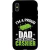 Cashier Dad Retail Worker Proud Father S Custodia per iPhone X/XS Orgoglioso papà di un fantastico lavoratore al dettaglio del cassiere