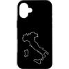 Italian Designs Love Italy Custodia per iPhone 16 Plus Mappa degli amanti dell'Italia, viaggi