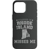 Someone Misses Me In US State Of Rhode I Custodia per iPhone 16 Pro Max Someone In Rhode Island Misses Me Cuore Vintage Stato