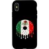Paint Dripping Donut Lover Pop Art Herit Custodia per iPhone X/XS Ciambella Doughnut Bandiera messicana Messico Pride Love Graffiti Drip
