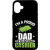 Cashier Dad Retail Worker Proud Father S Custodia per iPhone 16 Plus Orgoglioso papà di un fantastico lavoratore al dettaglio del cassiere