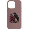 Dark Romance Raven Co Custodia per iPhone 14 Pro Max Dark Romance Raven Bird Borgogna Rose Gothic Art Candle