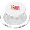 HyggeGoods Carino Lumaca Fiori Rosa Giardino di Primavera Rientro a Scuola PopSockets PopGrip per MagSafe