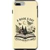 Book Lover Apparel HHWCo. Custodia per iPhone 7 Plus/8 Plus Un libro al giorno tiene lontana la realtà Lettura degli amanti dei libri