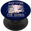 Back To School Outfits Carino Axolotl torna a scuola studente umore PopSockets PopGrip Adesivo