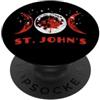 St John's Canada Flag Tees Bandiera del Canada di San Giovanni PopSockets PopGrip Adesivo