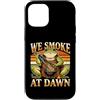 Frog Grill Barbecue Humor Custodia per iPhone 12/12 Pro Fumiamo all'alba Frog Barbecue Grill Humor
