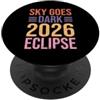 Celestial Event Designs Evento celeste dell'eclissi oscura del cielo del 2026 PopSockets PopGrip Adesivo