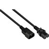 Good Connections P1450-S020 - Cavo di collegamento IEC per apparecchi caldi C14 (dritto) a C15 (dritto), 2 m, 0,75 mm², nero