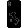 Italian Designs Love Italy Custodia per iPhone X/XS Mappa degli amanti dell'Italia, viaggi