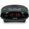 Ices ICR-210 Nero - Radiosveglia FM, design moderno, ottimo suono, con sintonizzatori FM PLL, nero