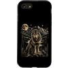 Jeff Hobrath Custodia per iPhone SE (2020) / 7/8 Lupo Luna Wilderness Montagna Wildlife Art