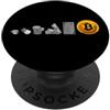 Detti di Bitcoin per i commercianti Evolution Of Money Bitcoin Piano B Criptovaluta BTC Hodl PopSockets PopGrip Adesivo