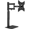 Maclean Supporto TV con ripiano DVD REGOLABILE, vesa 200x200, 23-43, 25kg, MC-771A, Compatibile con TV LED, LCD, OLED, QLED