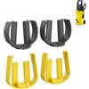 Apcodino Confezione da 4 clip a C per idropulitrice Karcher K2 K3 K4 K5 K6 K7 di ricambio per idropulitrice con innesco rapido connettore fibbia di bloccaggio 2 gialli 2 accessori grigi parte 5.037-333.0